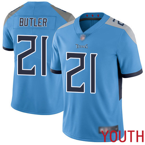 Tennessee Titans Limited Light Blue Youth Malcolm Butler Alternate Jersey NFL Football #21 Vapor Untouchable